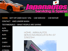 Tablet Screenshot of japanautos.com.au